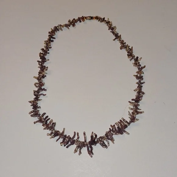 RARE!!!! Vintage Purple Coral Branch Necklace - Picture 1 of 1